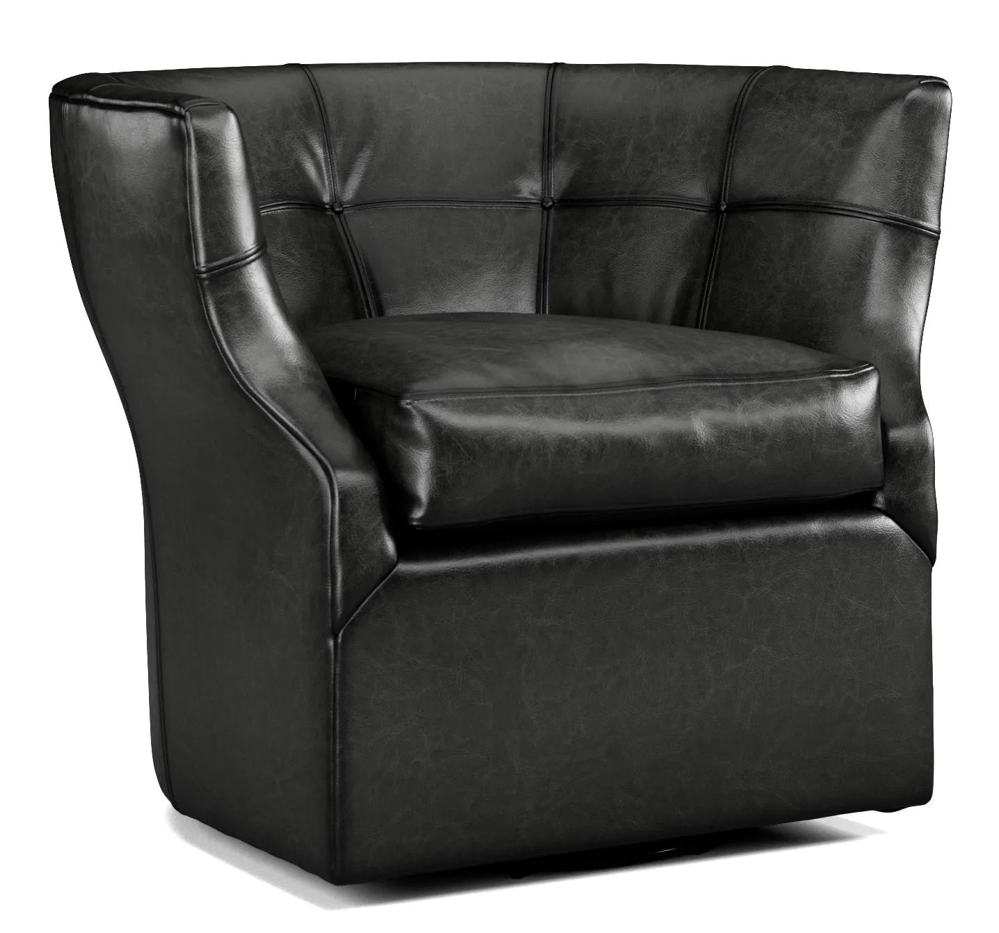 Sauvage Luxury Leather Swivel Chair