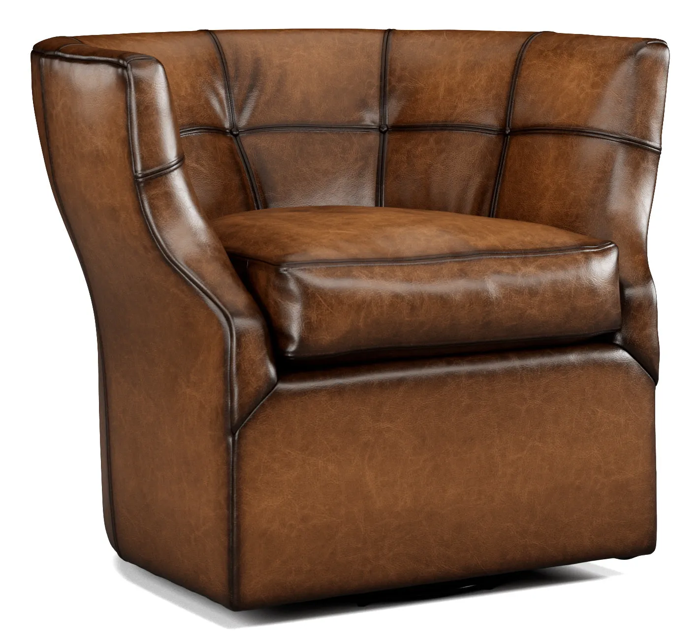 Sauvage Luxury Leather Swivel Chair