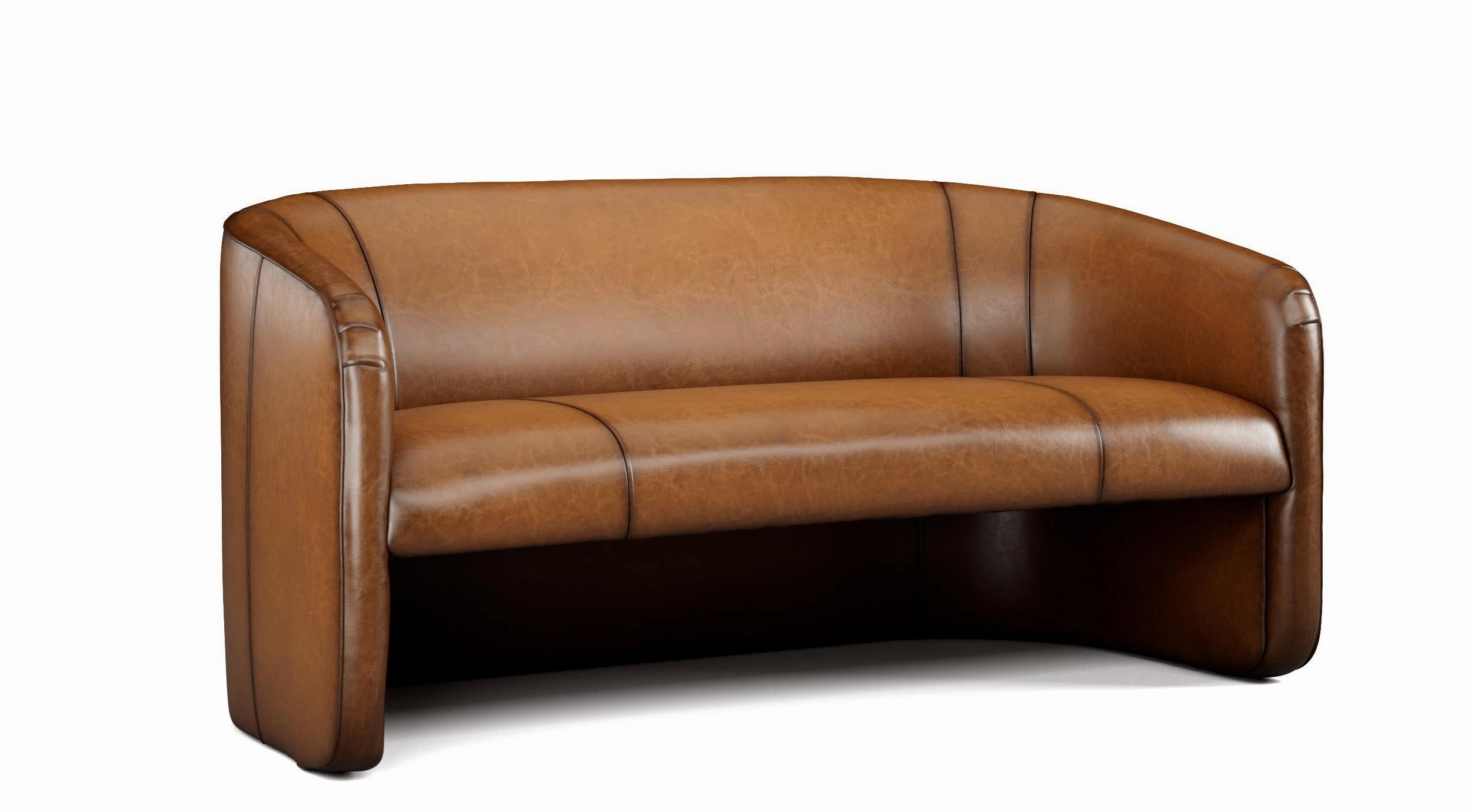 Sauvage Bentley Luxury Leather Settee with Custom Options