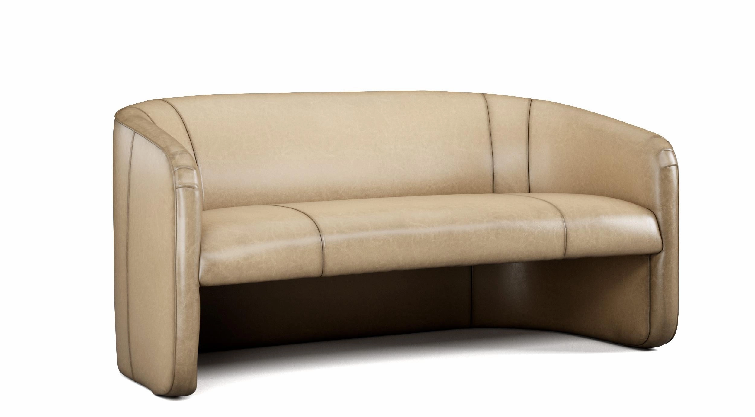 Sauvage Bentley Luxury Leather Settee with Custom Options