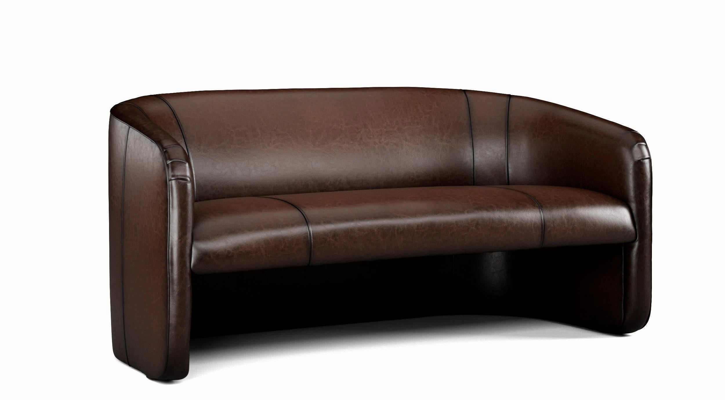Sauvage Bentley Luxury Leather Settee with Custom Options