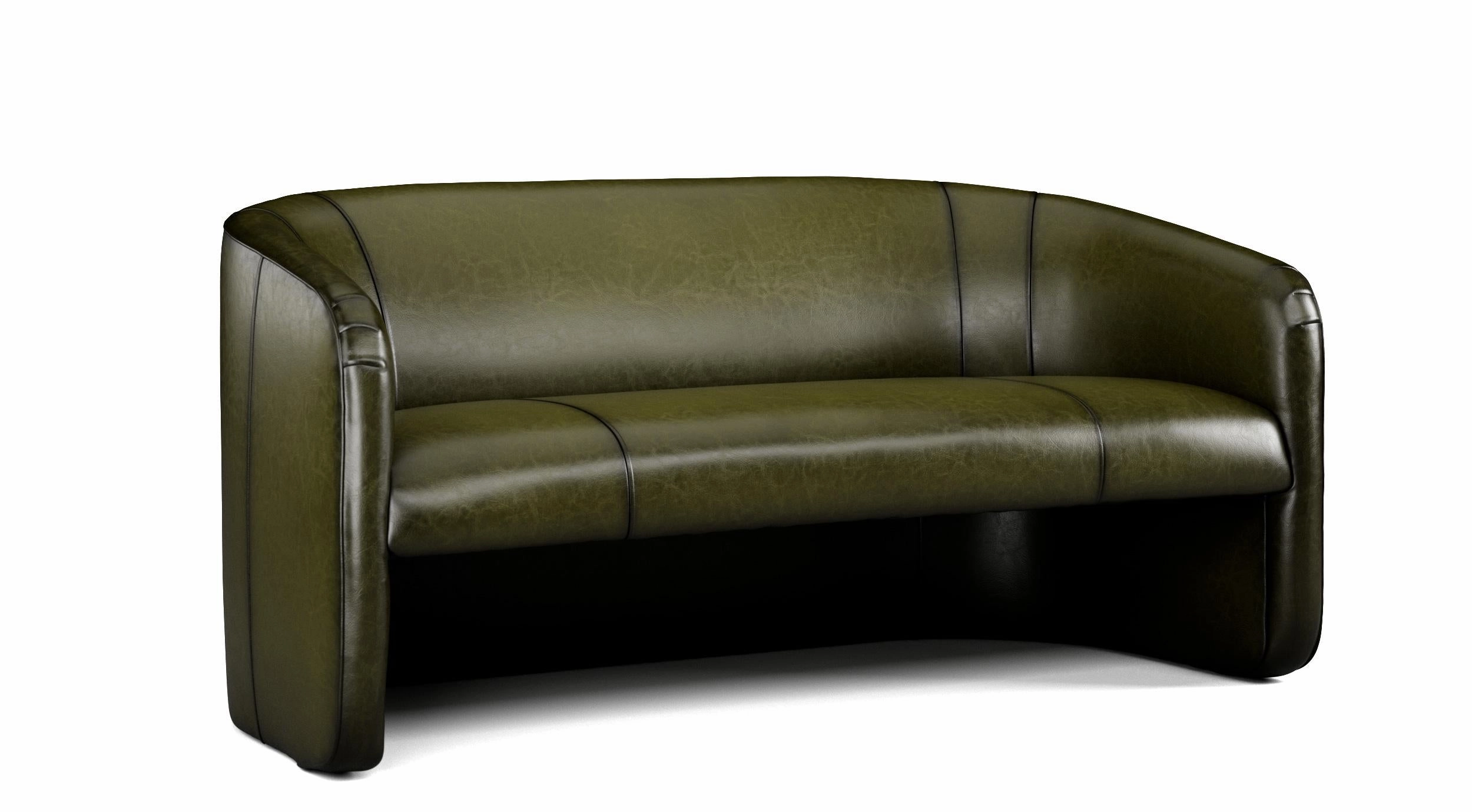 Sauvage Bentley Luxury Leather Settee with Custom Options