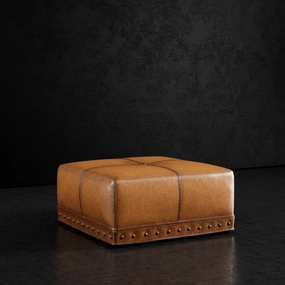 Sauvage Square Leather Ottoman table runner, placemat