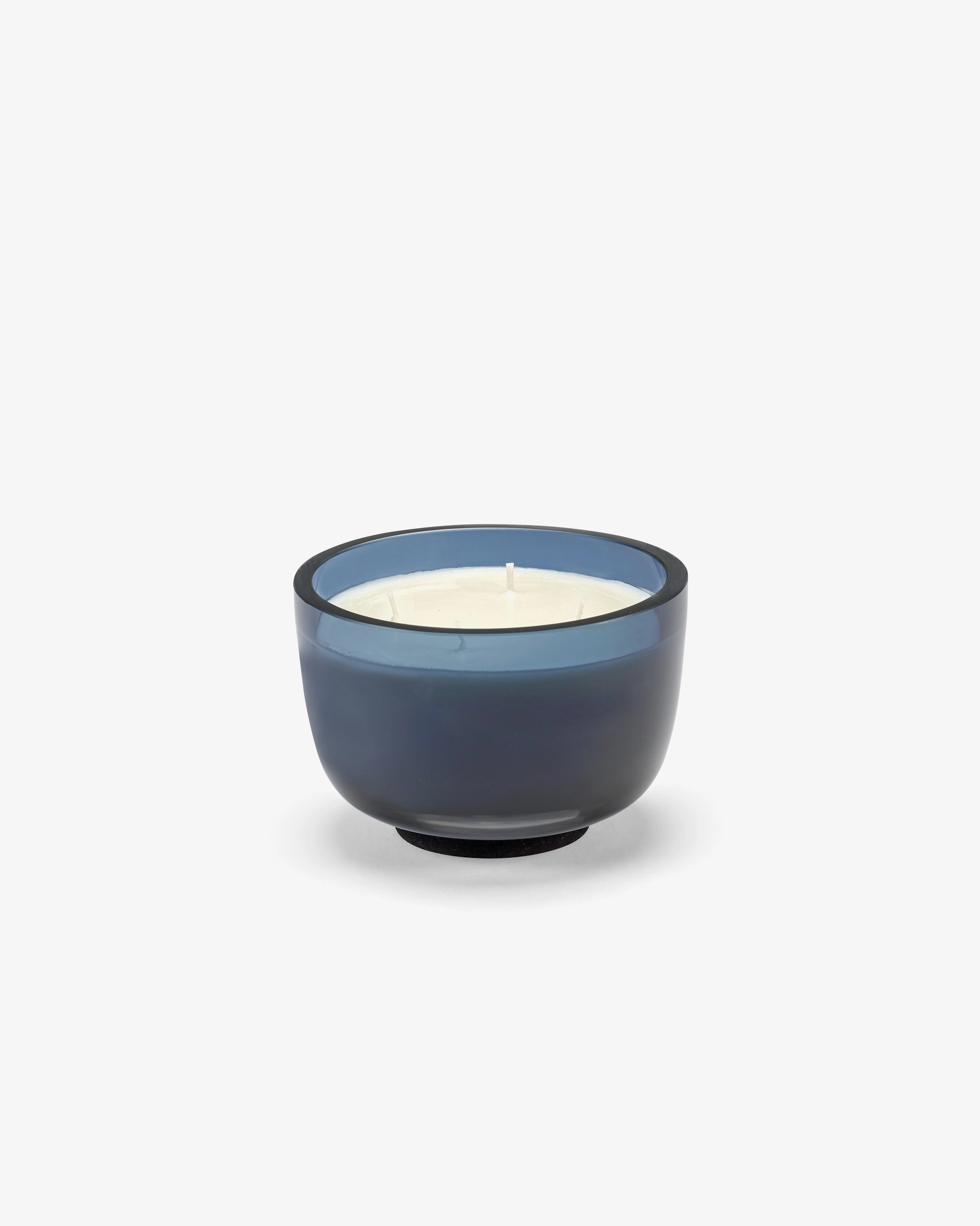 Scented candle M dark blue Panarea