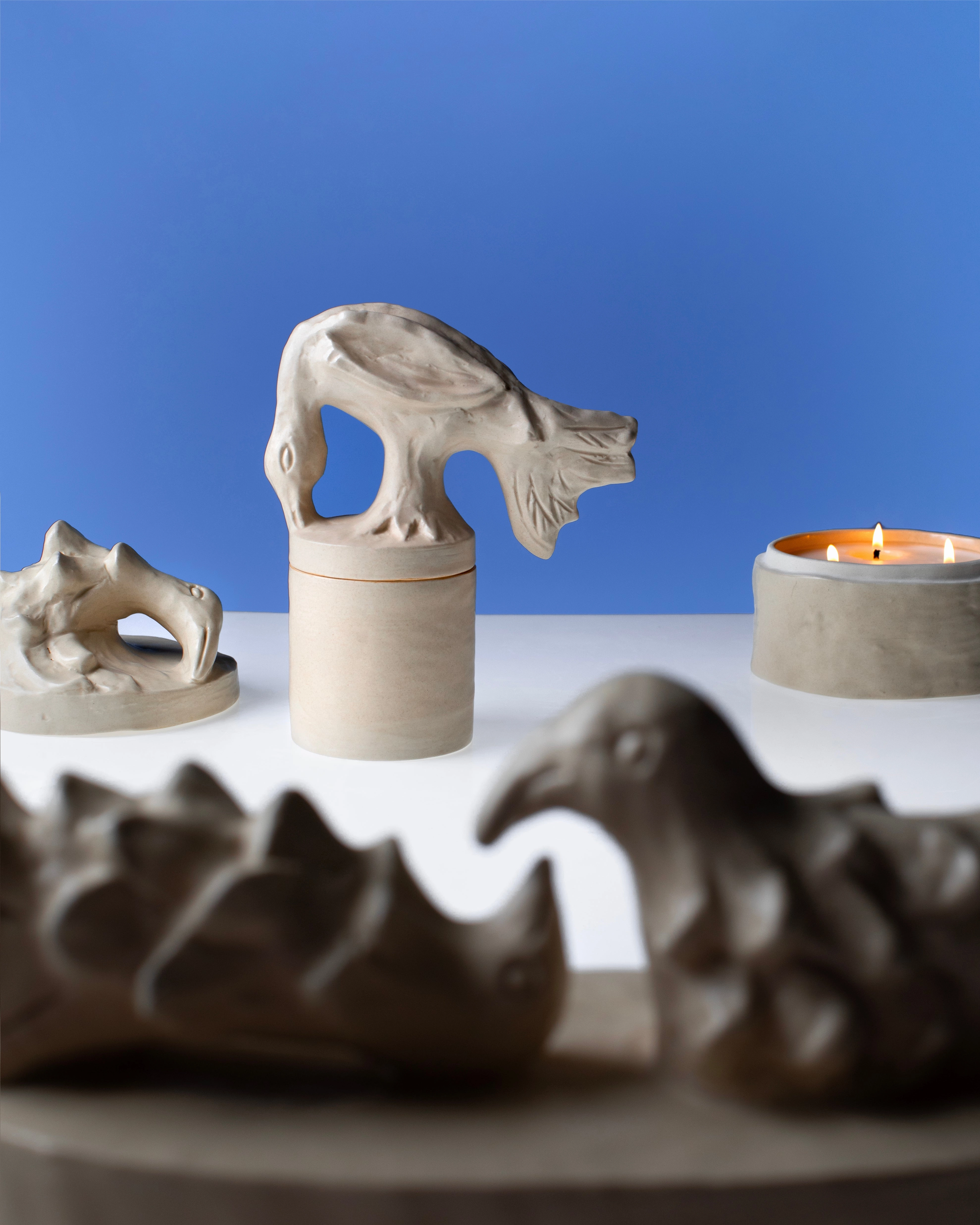 Scented candle S ivory Encensoir