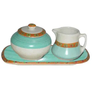 Sedona Sky Creamer & Sugar Pot Set shower curtain, waterproof liner