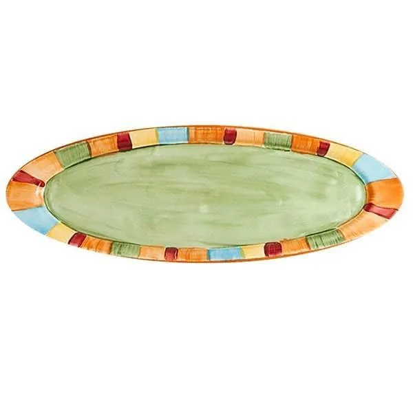Serape Hand Painted Oval Bread Platter toilet seat cover, slow close seat