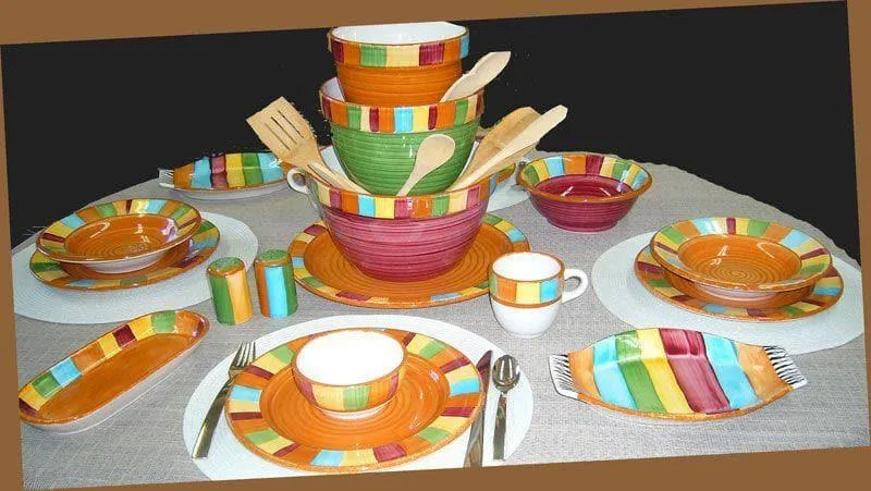 Serape Hand Painted Oval Platter
