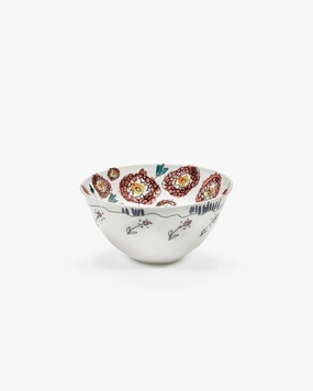 Serving bowl M Anemone milk Midnight Flowers