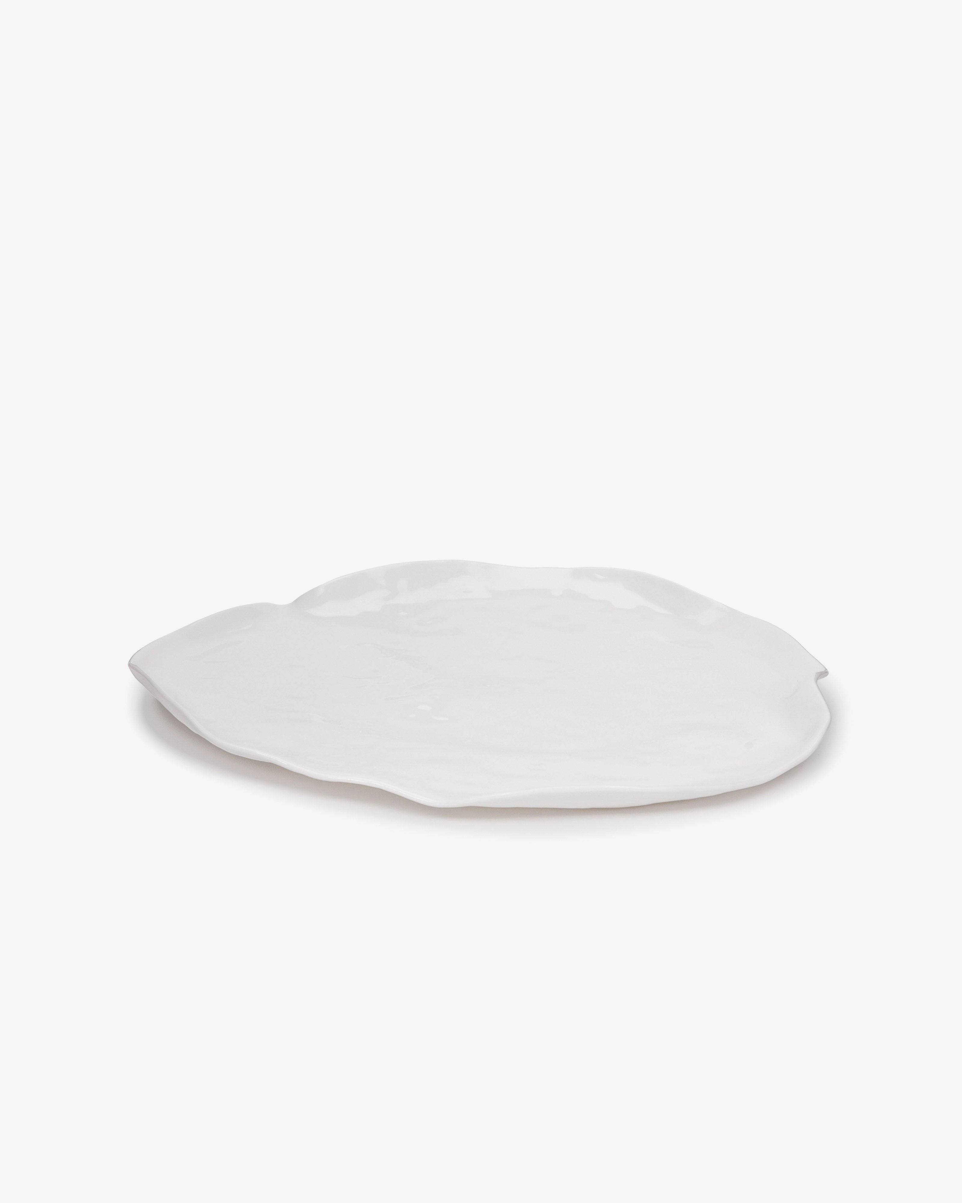 Serving plate Eb and flood white Perfect Imperfection