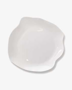 Serving plate Heaven round white Perfect Imperfection