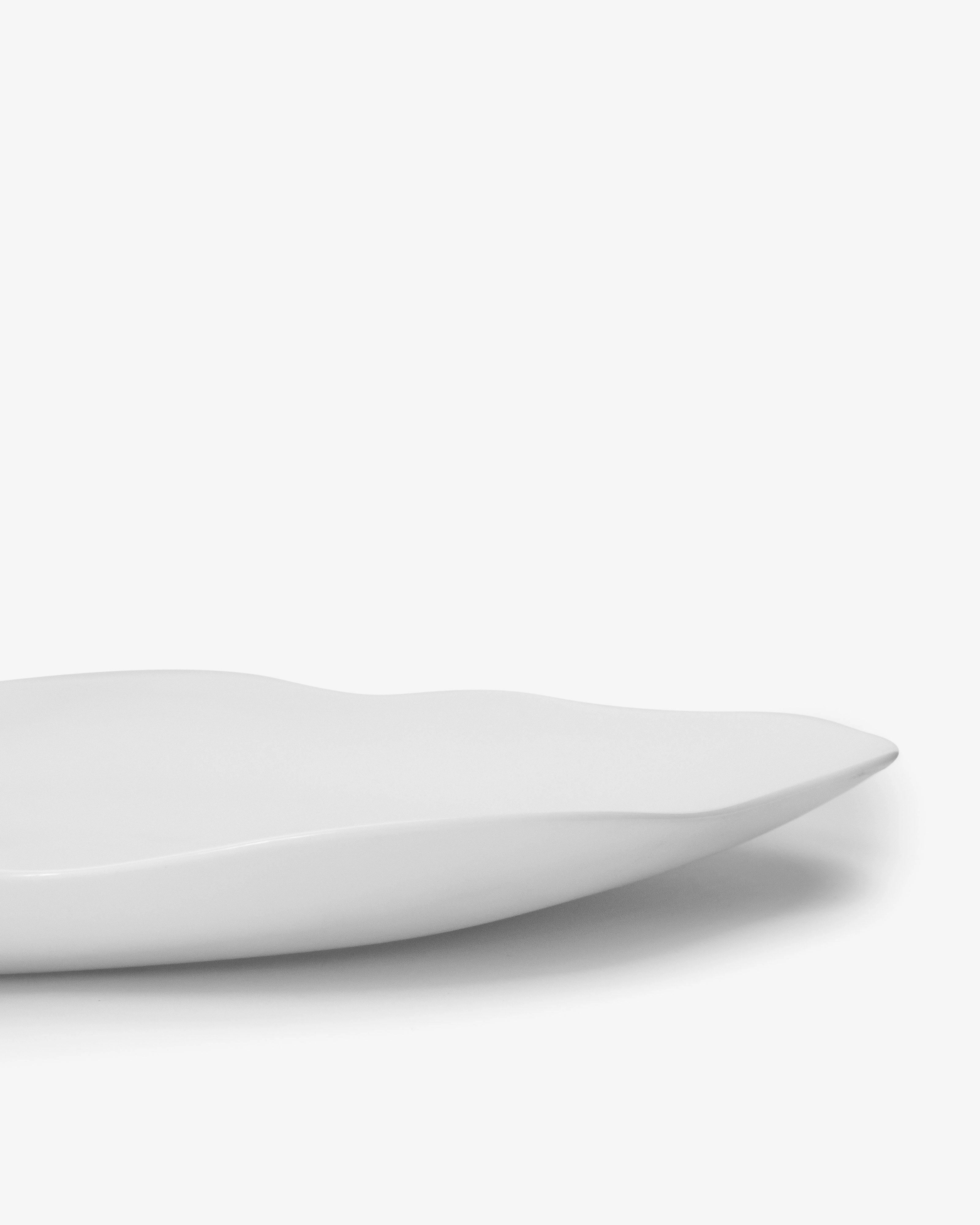 Serving plate Heaven round white Perfect Imperfection