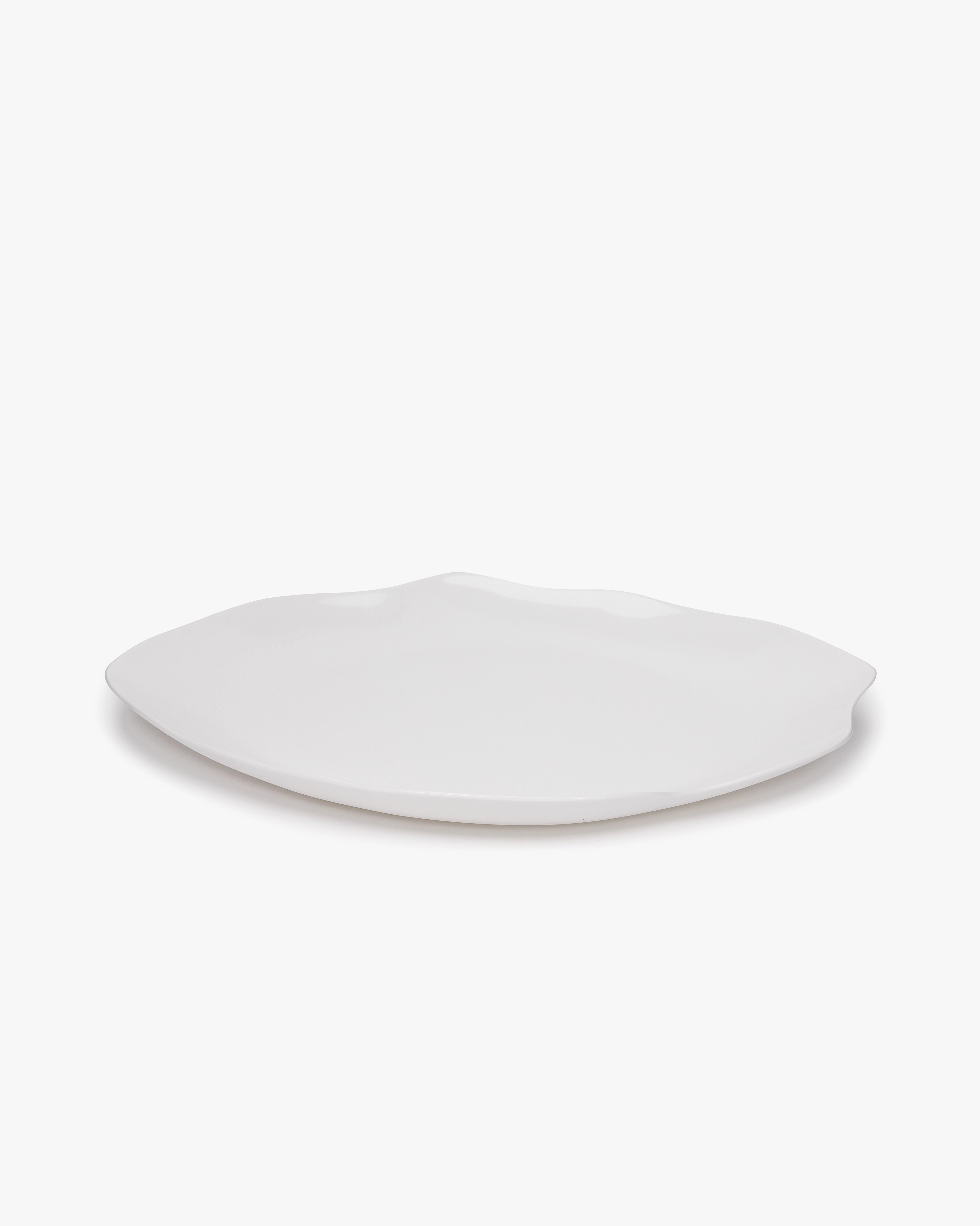 Serving plate Heaven round white Perfect Imperfection