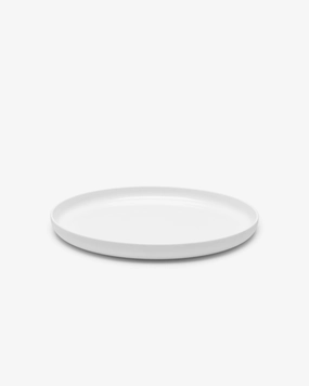 Serving plate high white Base