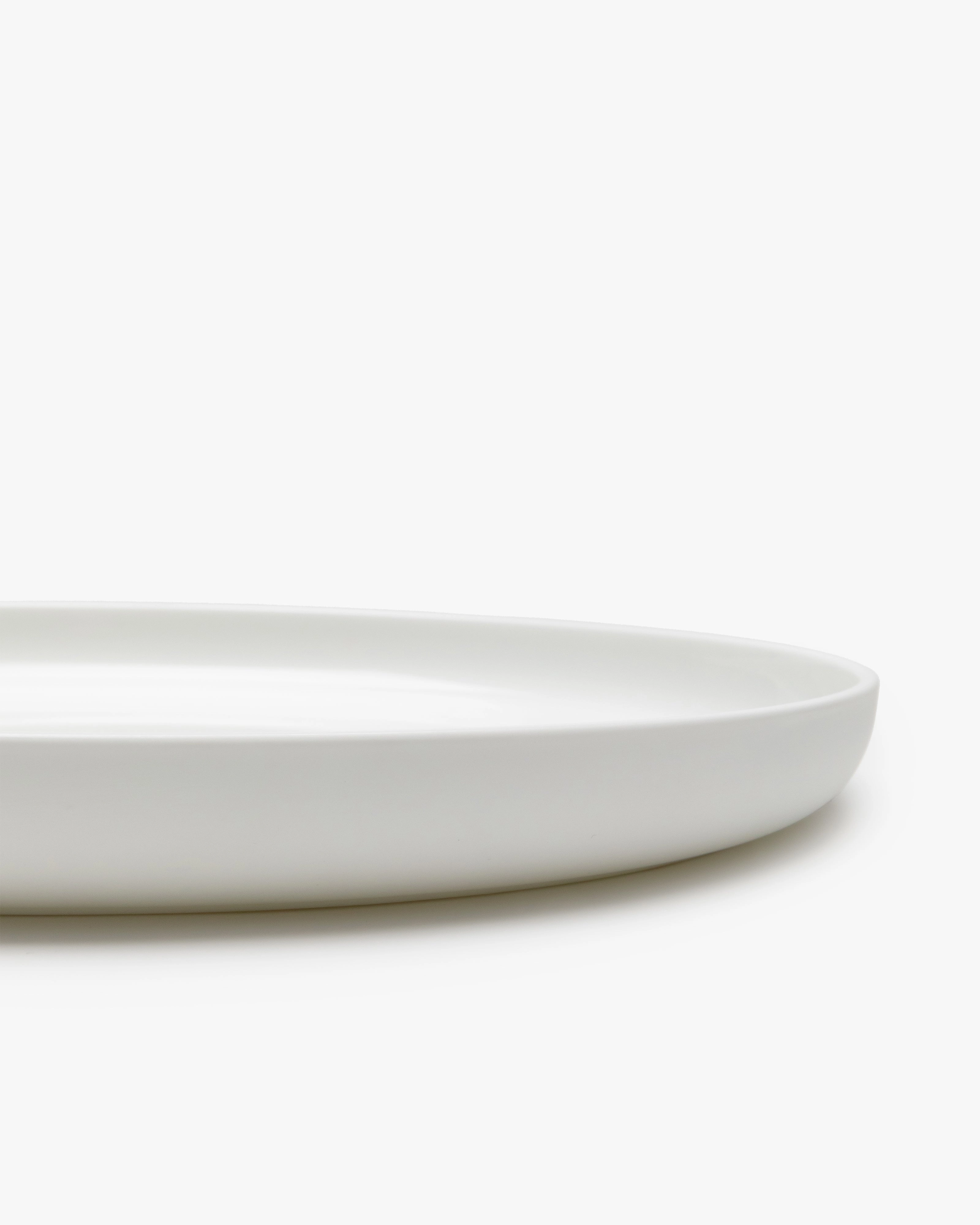 Serving plate high white Base