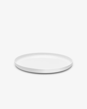 Serving plate high white glazed Base