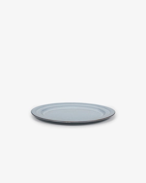 Serving plate oval blue Pure