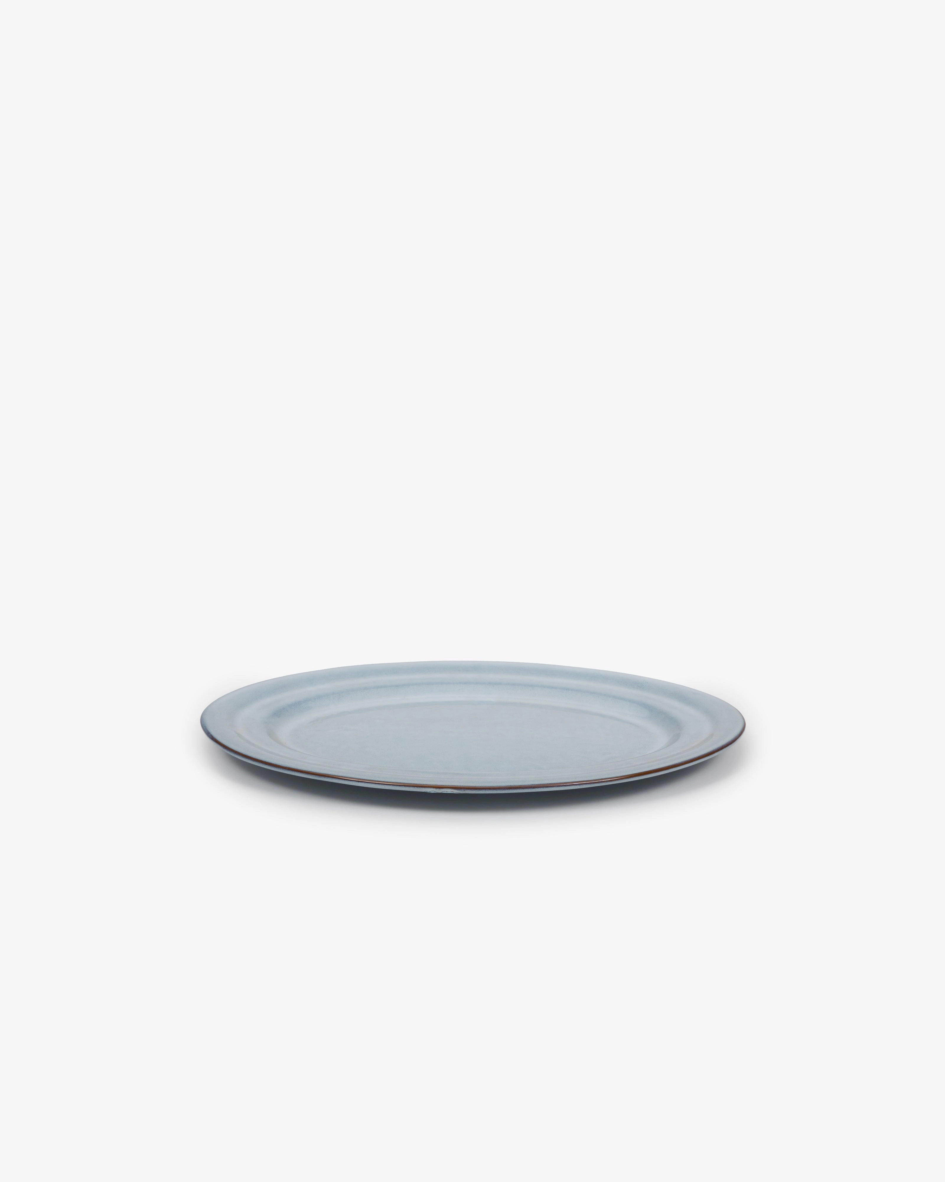 Serving plate oval blue Pure