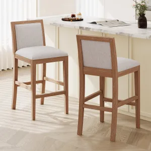 Set of 2 Mid-Century Modern Counter Stools bar stool, counter stool