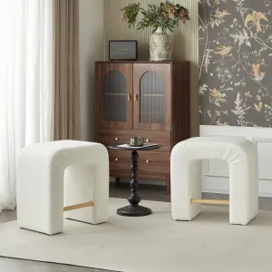 Set of 2 Modern Inverted U-Shape Bar Stools bar stool, counter stool