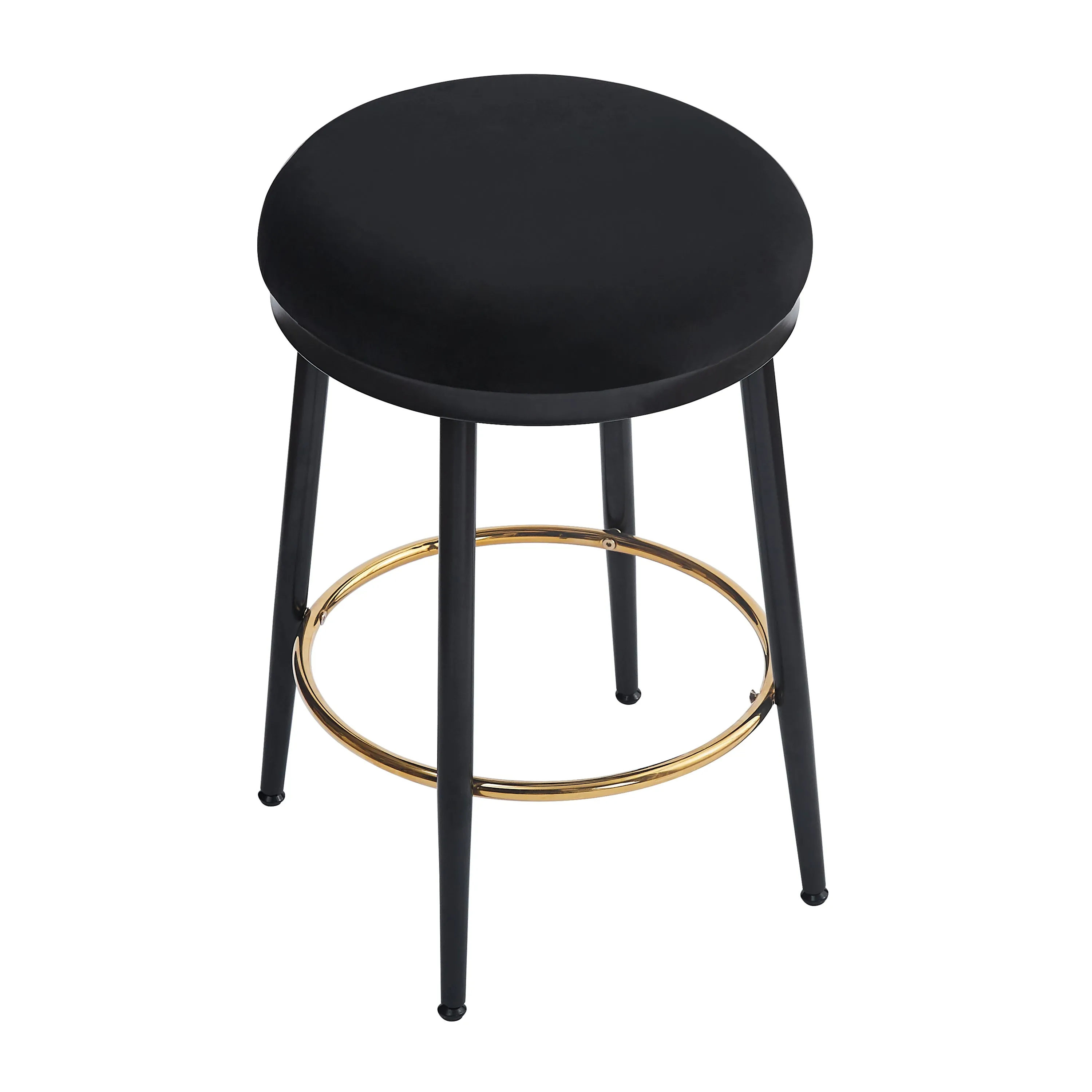 Set of 2 Modern Upholstered Counter Stools  24.75" Seat Height