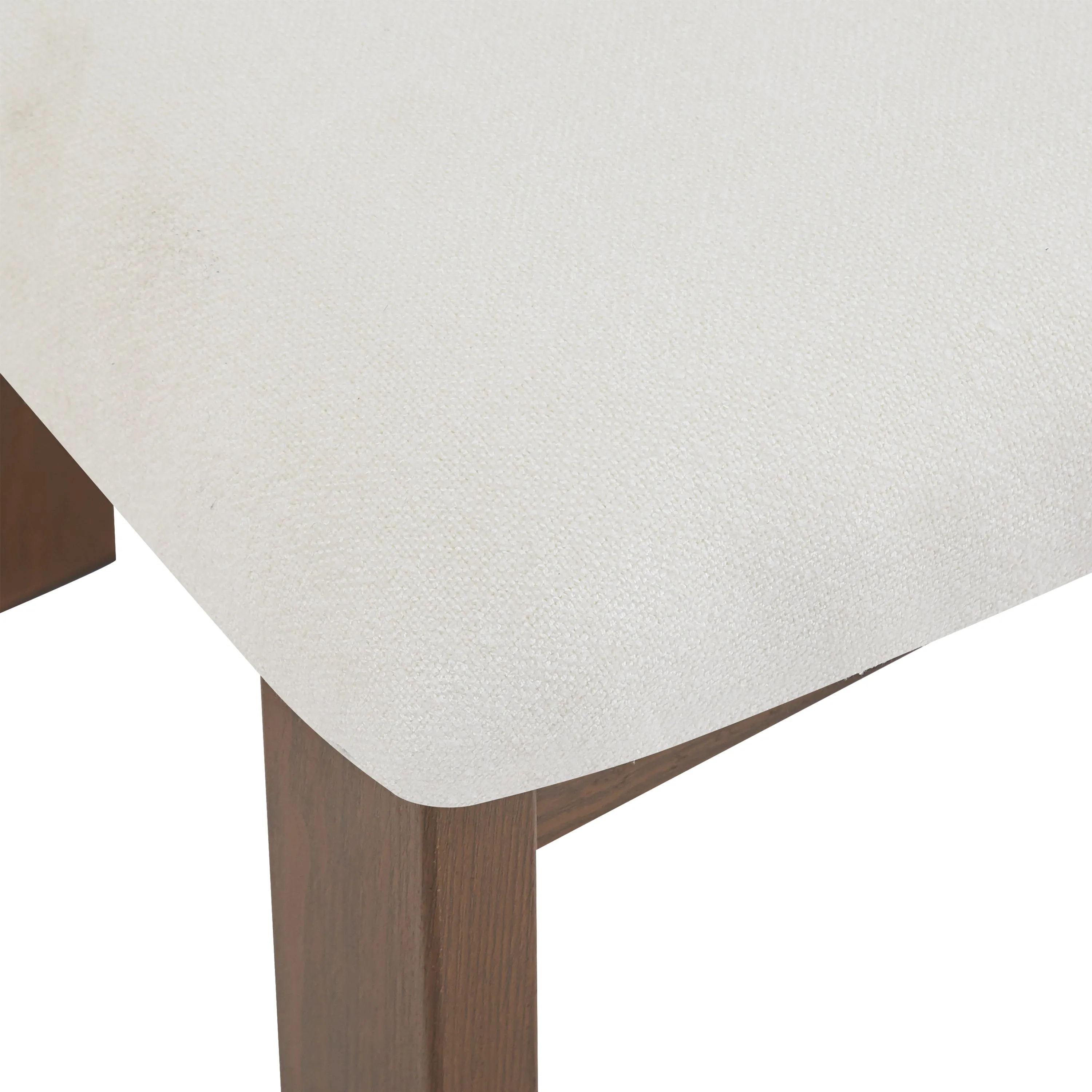 Set of 2 Modern Upholstered Dining Chairs Fabric with Sturdy Iron Frame