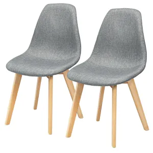 Set of 2 or 4 Kitchen Dining Chairs Gray set of dining chairs, wooden chairs