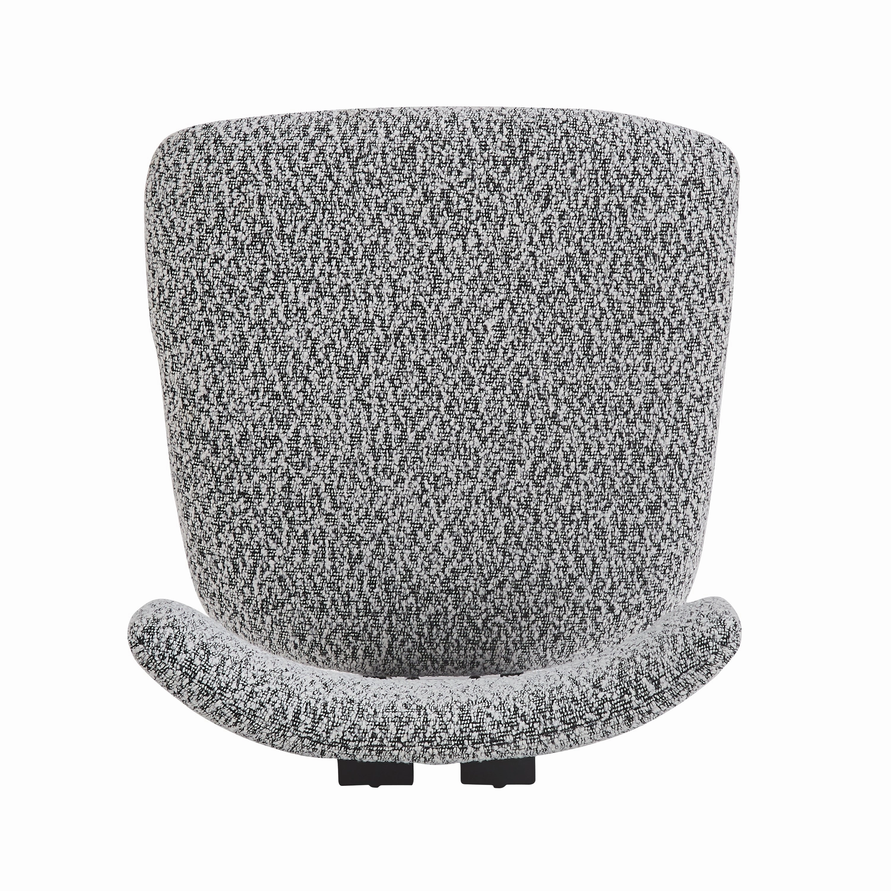 Set of 2 Modern Upholstered Dining Chairs Fabric with Sturdy Iron Frame