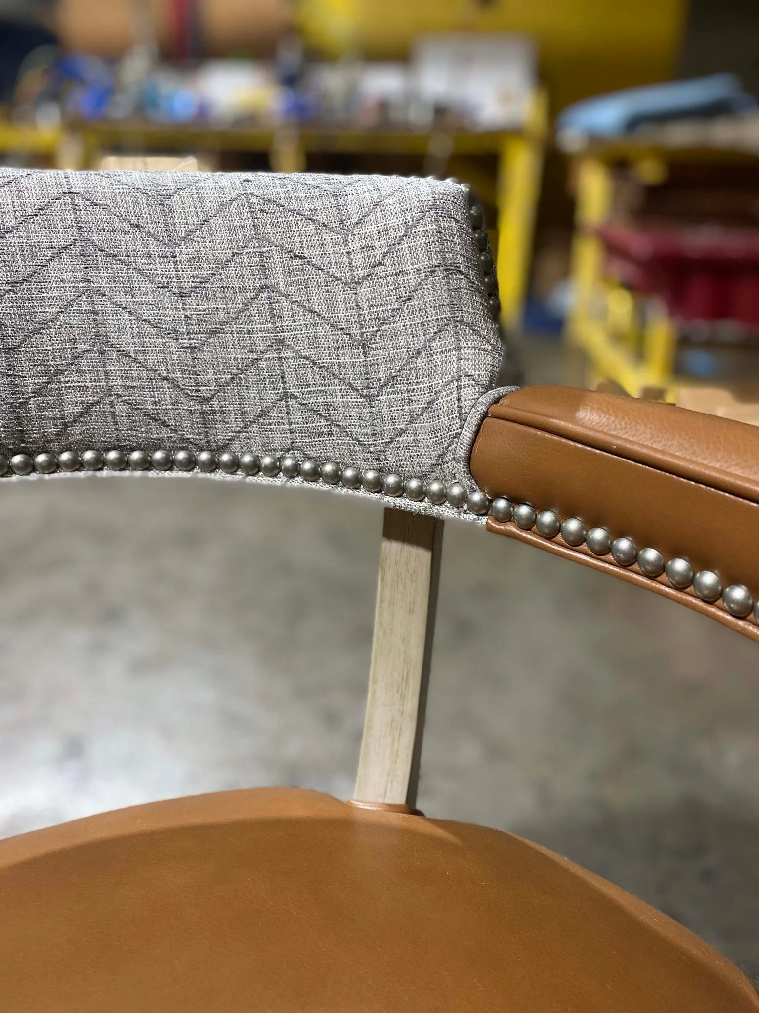 Sherrill Leather Castor Conference Chair