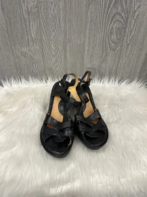Shoes Heels Wedge By Born In Black, Size: 11 born