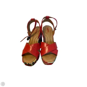 Shoes Heels Wedge By Born In Red, Size: 7 born