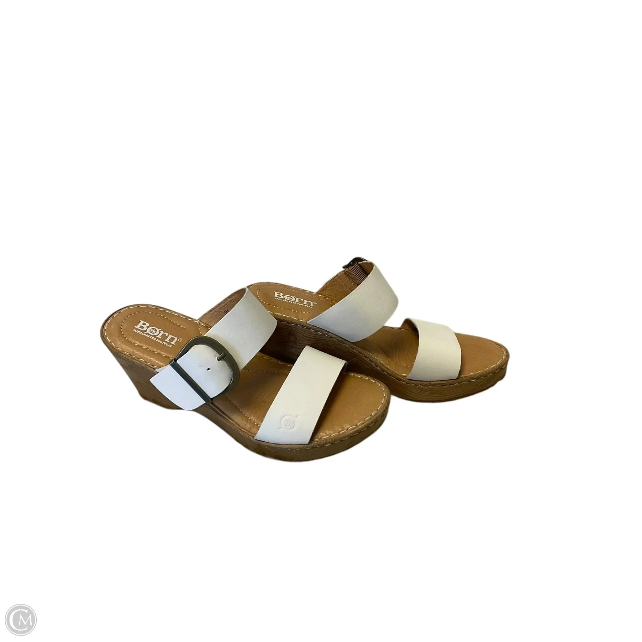 Shoes Heels Wedge By Born In White, Size: 6 born