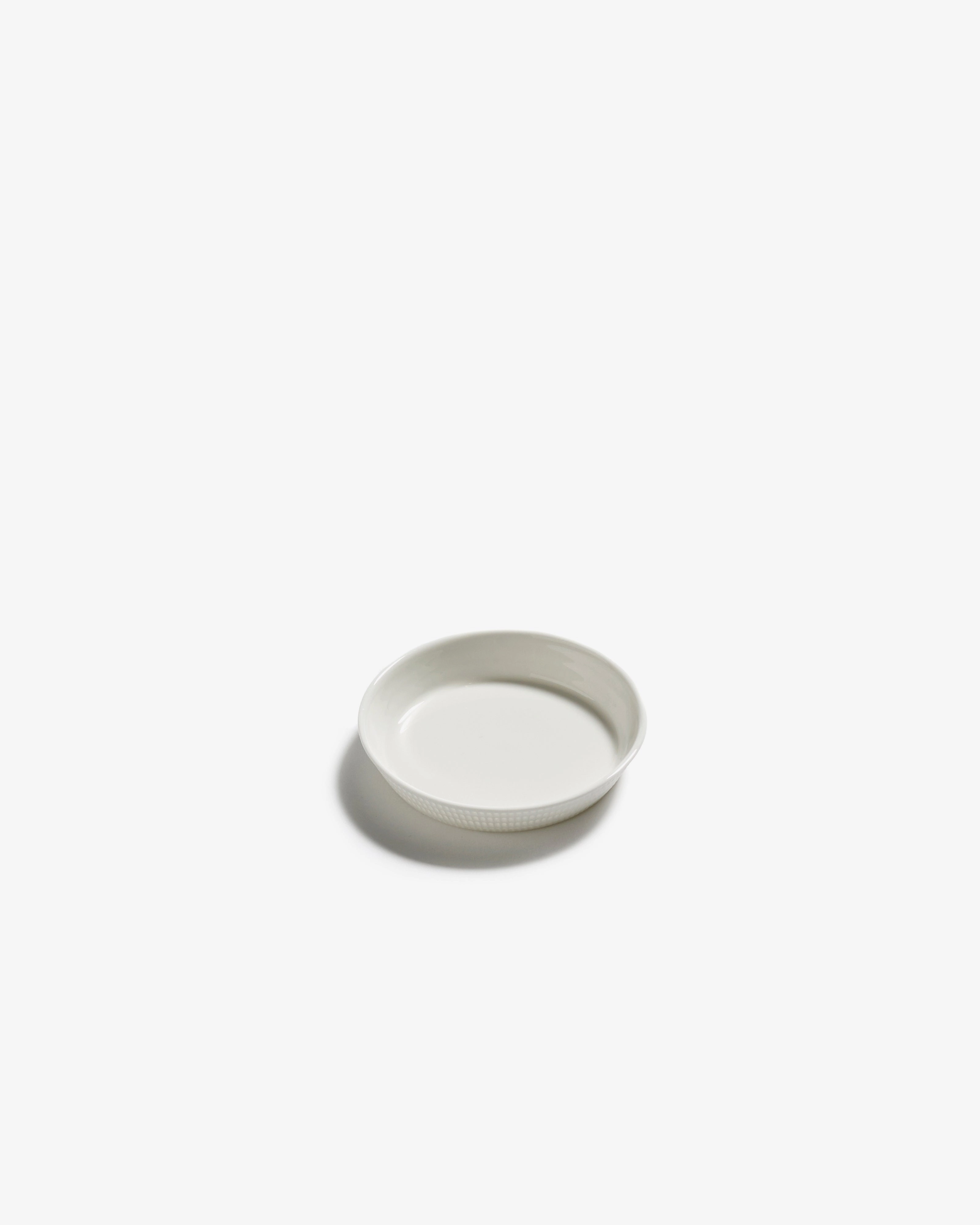 Side plate S white Nido