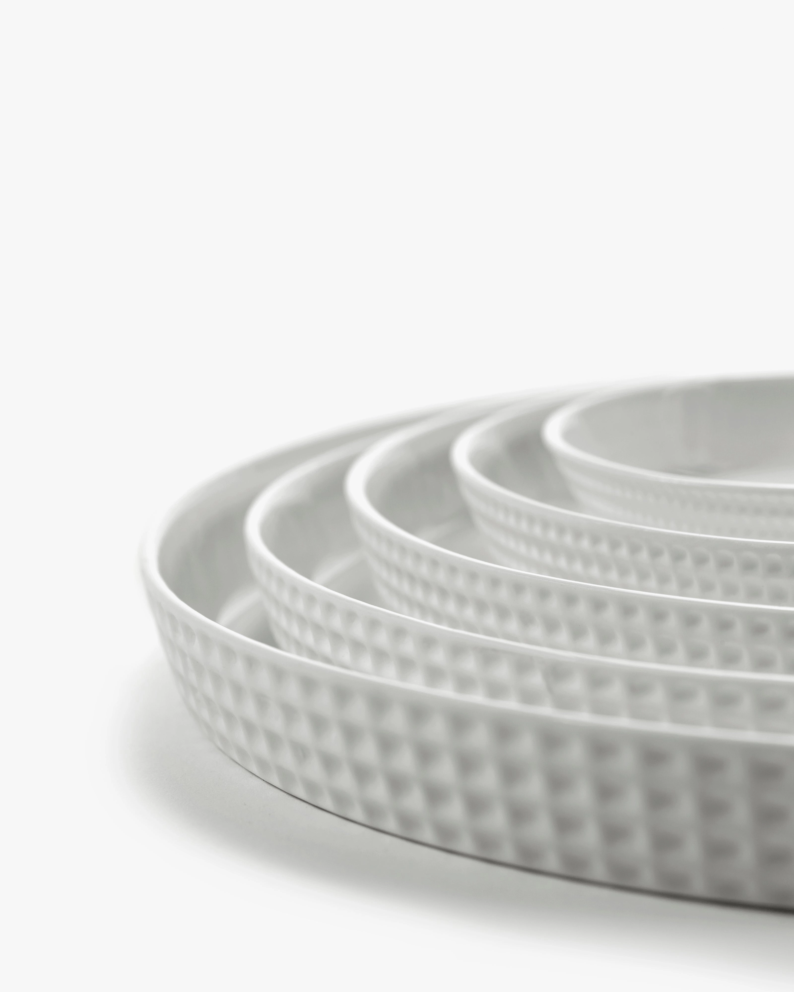 Side plate S white Nido