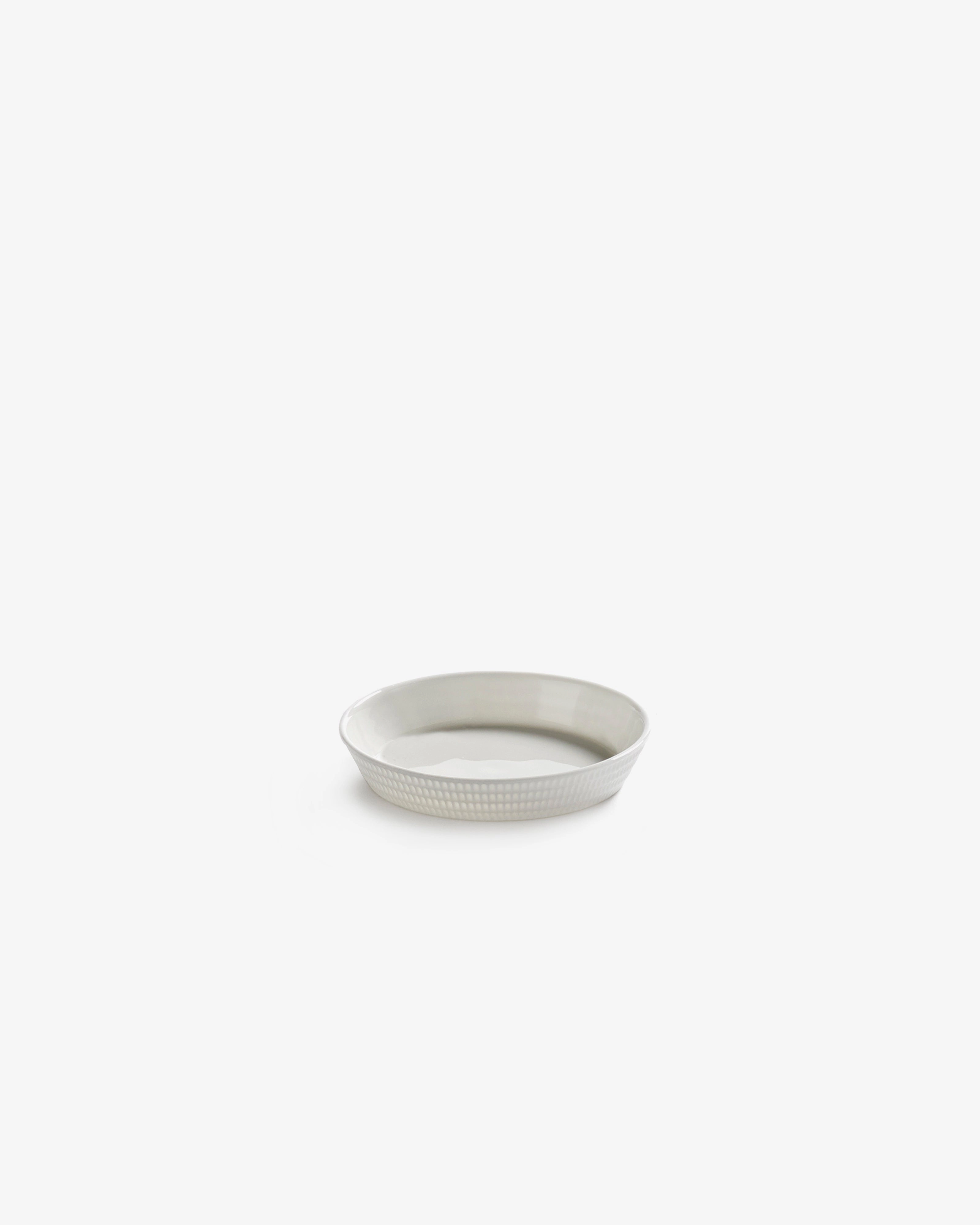 Side plate S white Nido