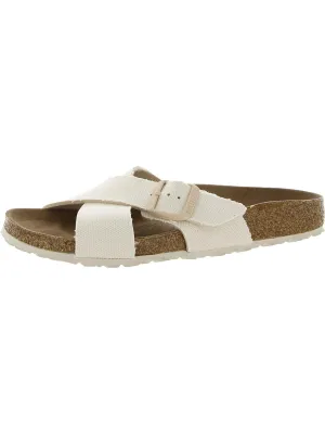 Siena II Womens Flat Slip On Slide Sandals