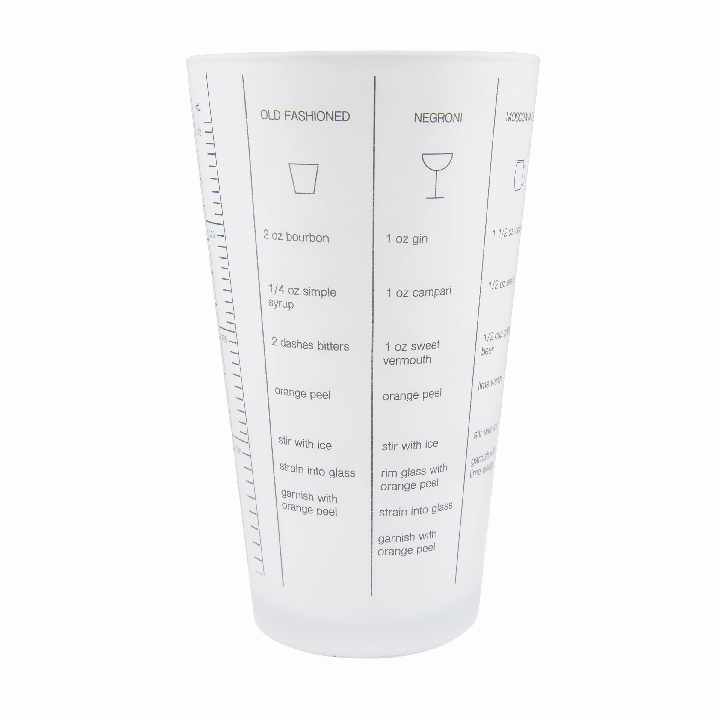 Silver Stainless Steel Glass Recipe Shaker