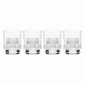 Sloane Crystal Double Old Fashion Glasses - Set Of 4