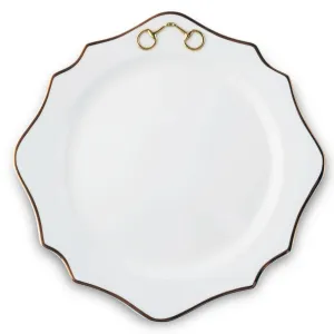 Snaffle Bit Gold Scallop Charger Plate toilet seat cover, slow close seat