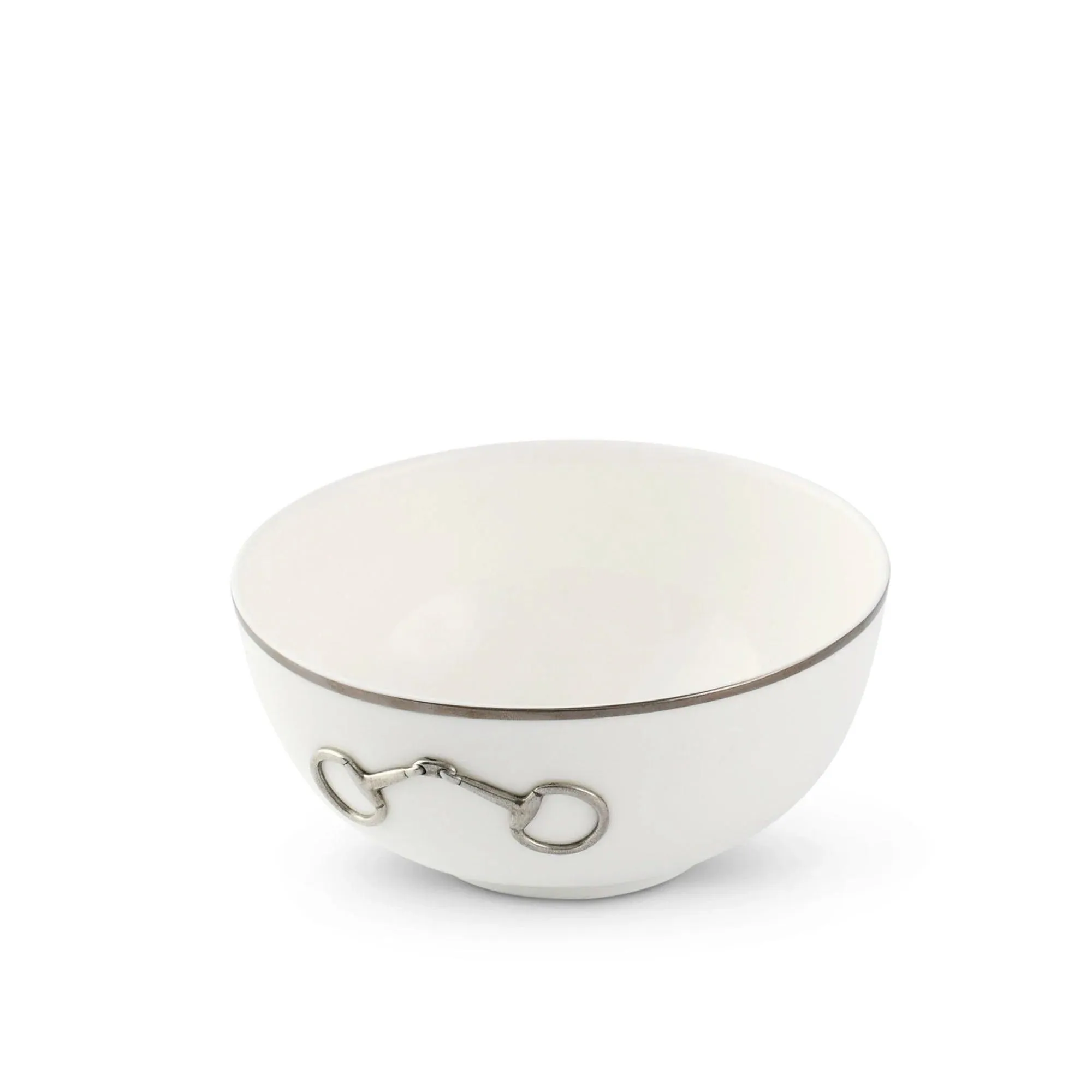 Snaffle Bit Platinum Cereal Bowl