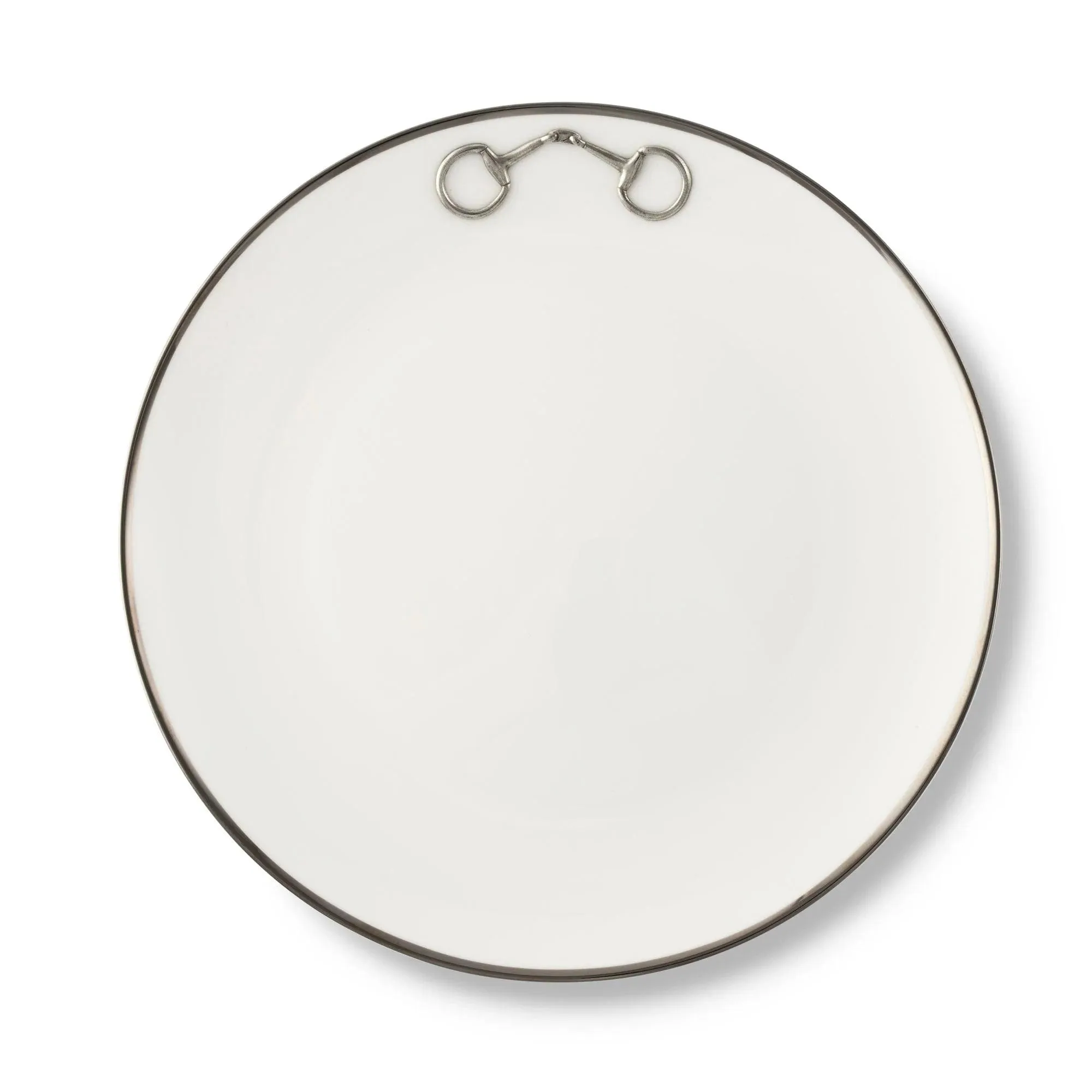 Snaffle Bit Platinum Dinner Plate toilet seat cover, slow close seat