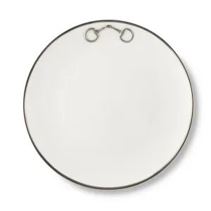 Snaffle Bit Platinum Dinner Plate toilet seat cover, slow close seat