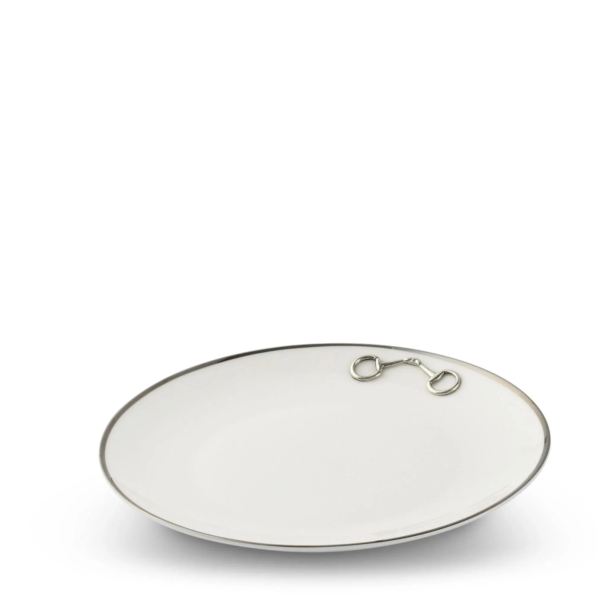 Snaffle Bit Platinum Salad Plate