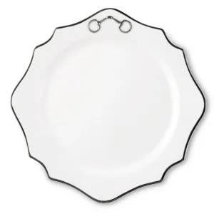 Snaffle Bit Platinum Scallop Charger Plate toilet seat cover, slow close seat