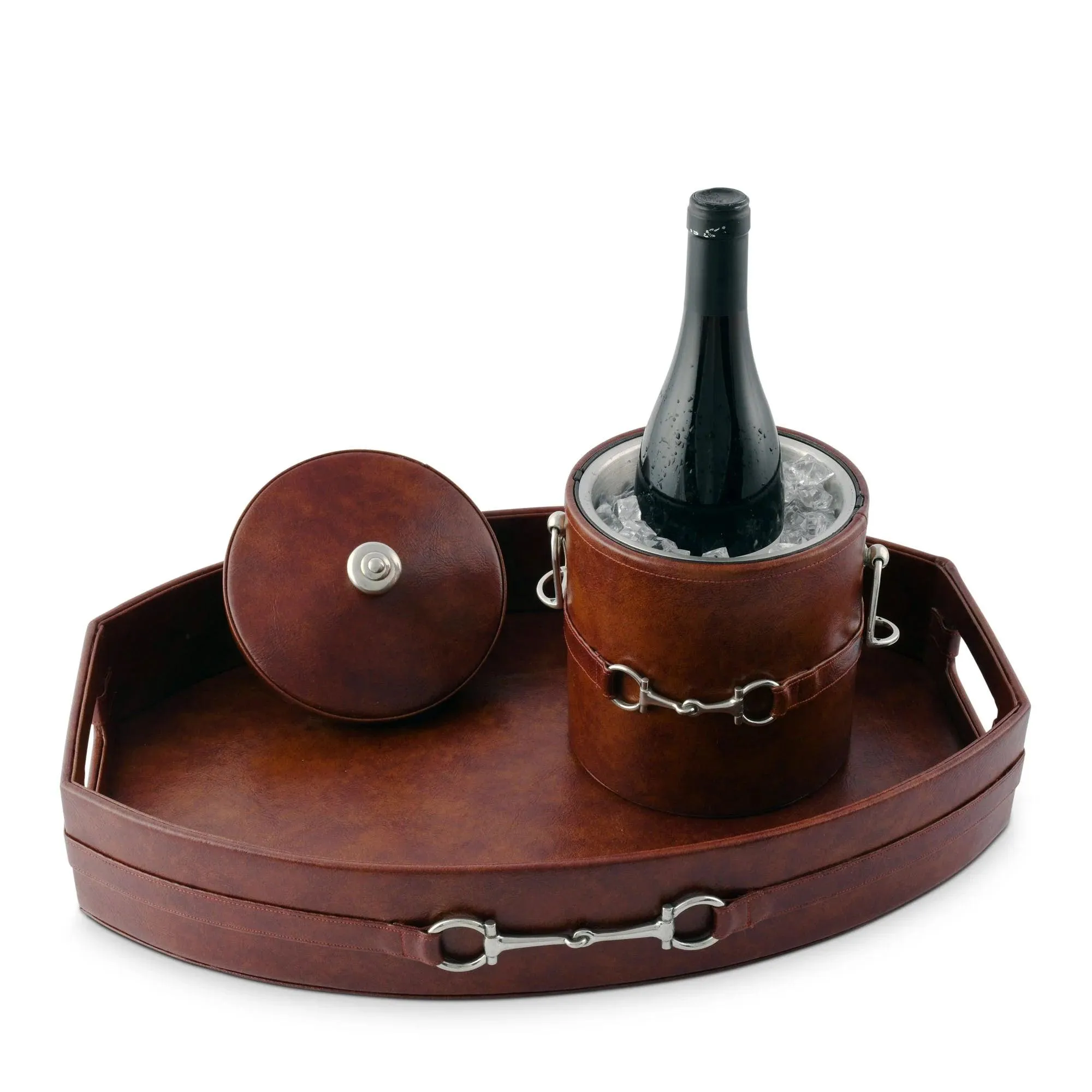 Snaffle Bit Vegan Leather Presentation Tray