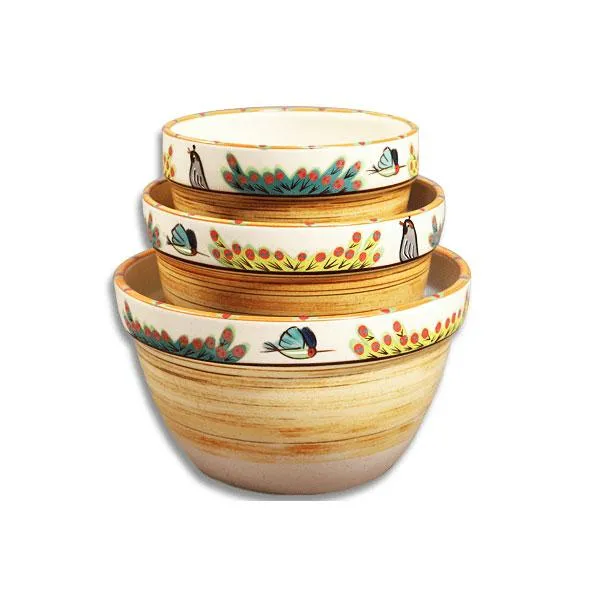 Sonoran Desert Hand-Painted Mixing Bowls toilet seat cover, slow close seat