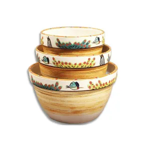 Sonoran Desert Hand-Painted Mixing Bowls toilet seat cover, slow close seat