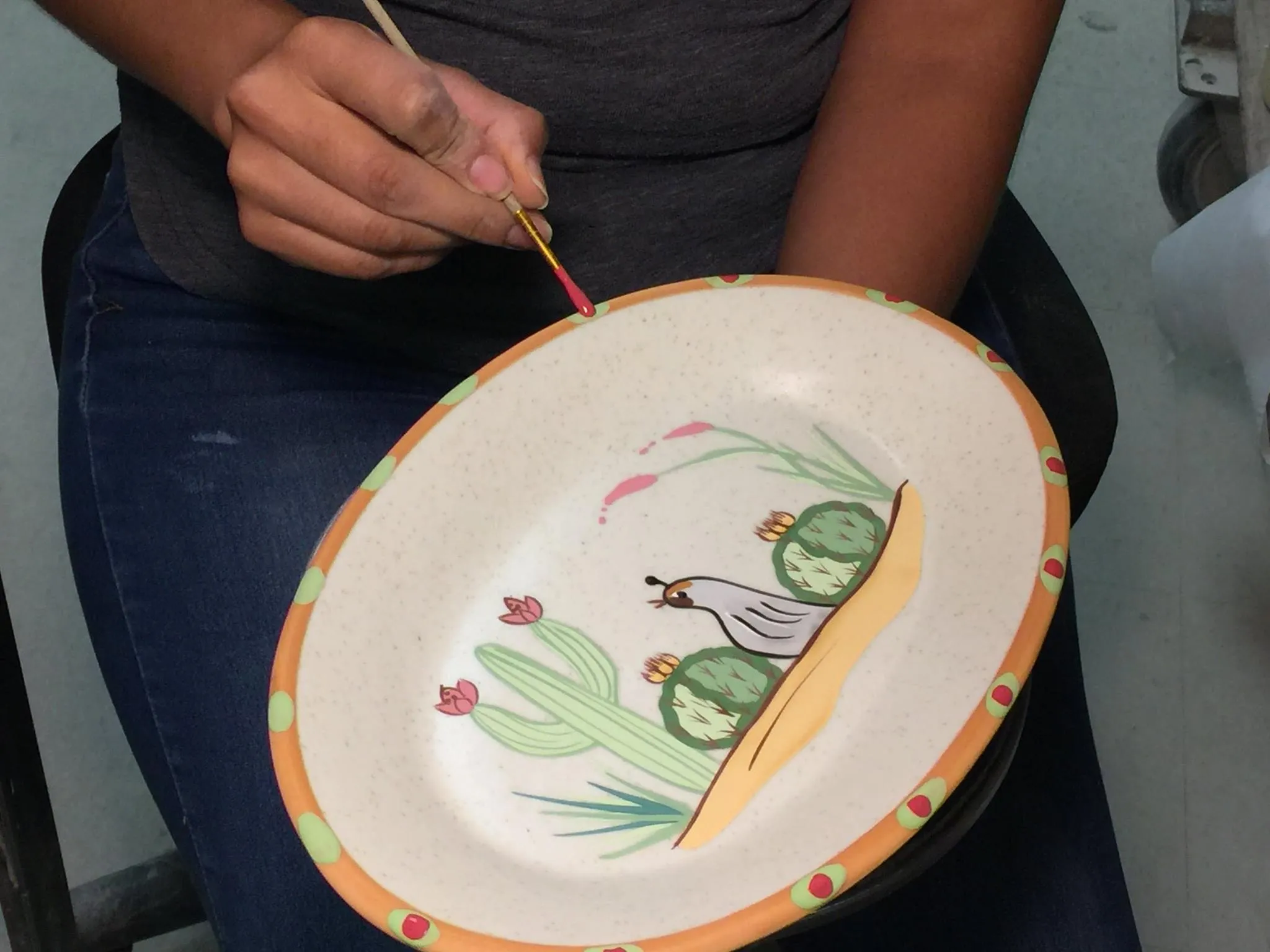Sonoran Desert Hand-Painted Mixing Bowls