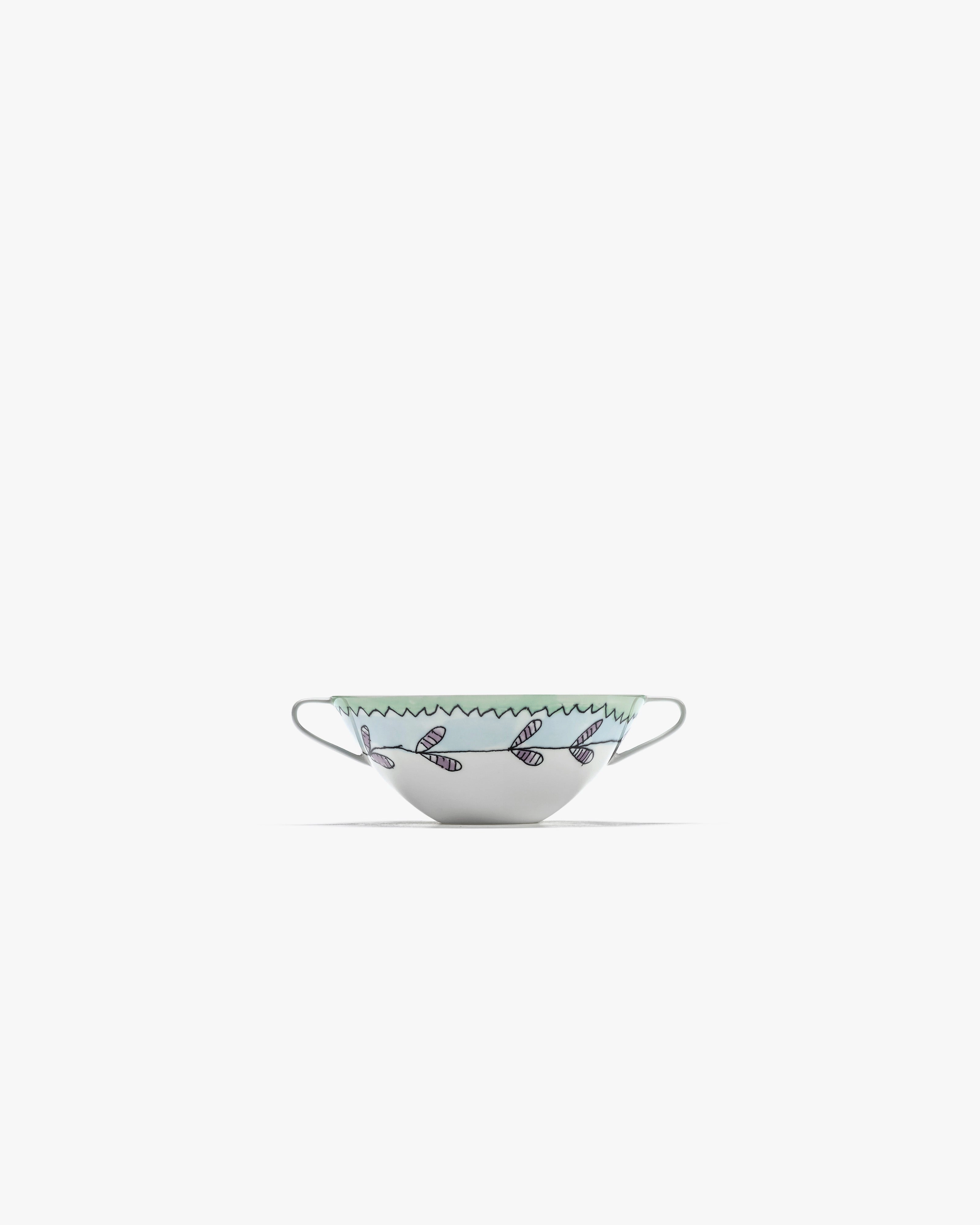 Soup bowl Blossom milk Midnight Flowers