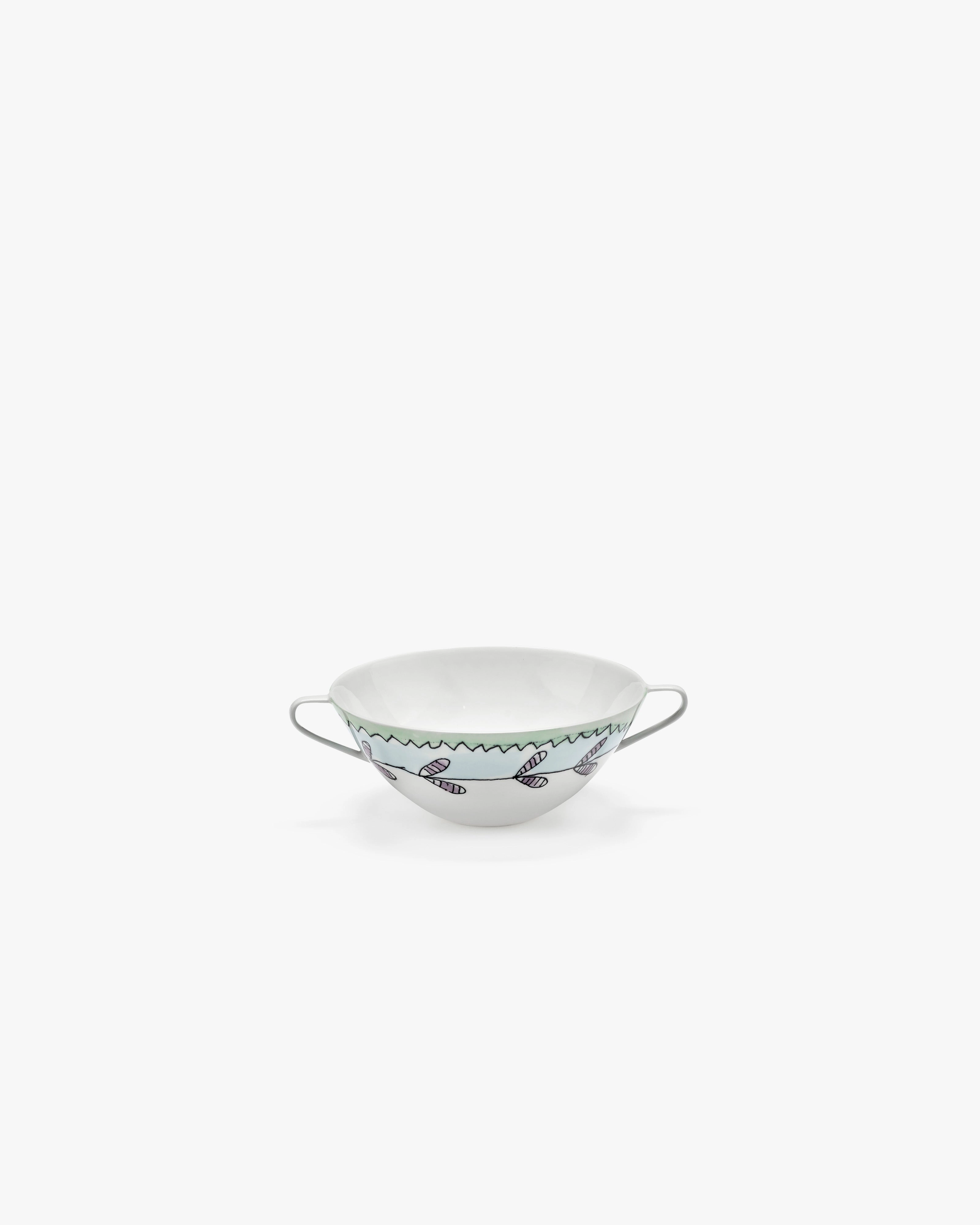 Soup bowl Blossom milk Midnight Flowers